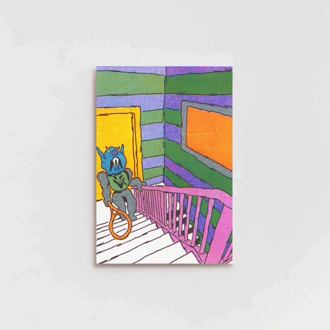 Carlos Gonzalez Boy — Monster with a racket climbing stairs