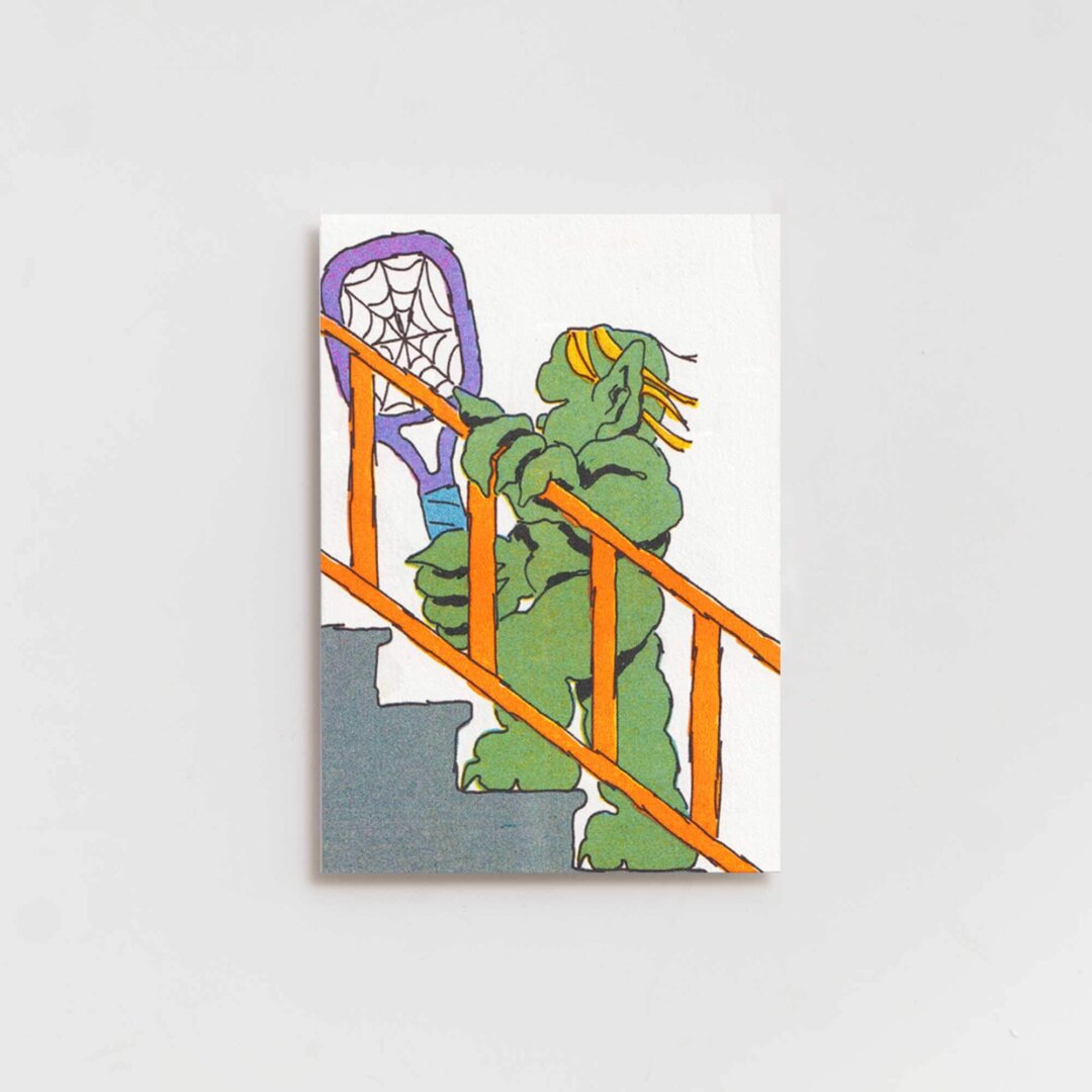 Carlos Gonzalez Boy — Monster with a racket climbing stairs