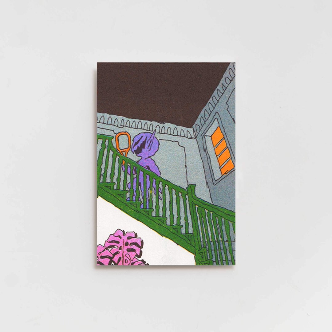 Carlos Gonzalez Boy — Monster with a racket climbing stairs