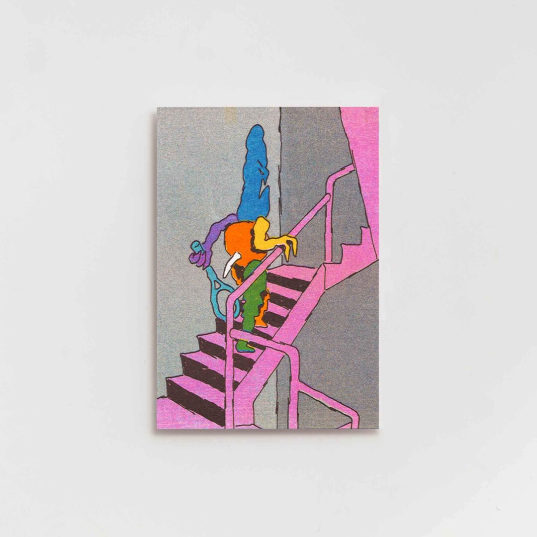 Carlos Gonzalez Boy — Monster with a racket climbing stairs
